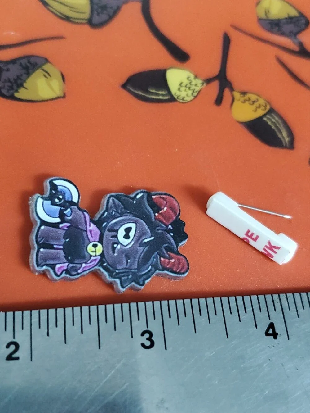 Ritual Black Goat Acrylic Pin